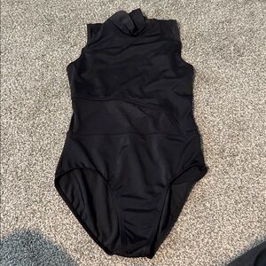 Balera Black Sleeveless Leotard